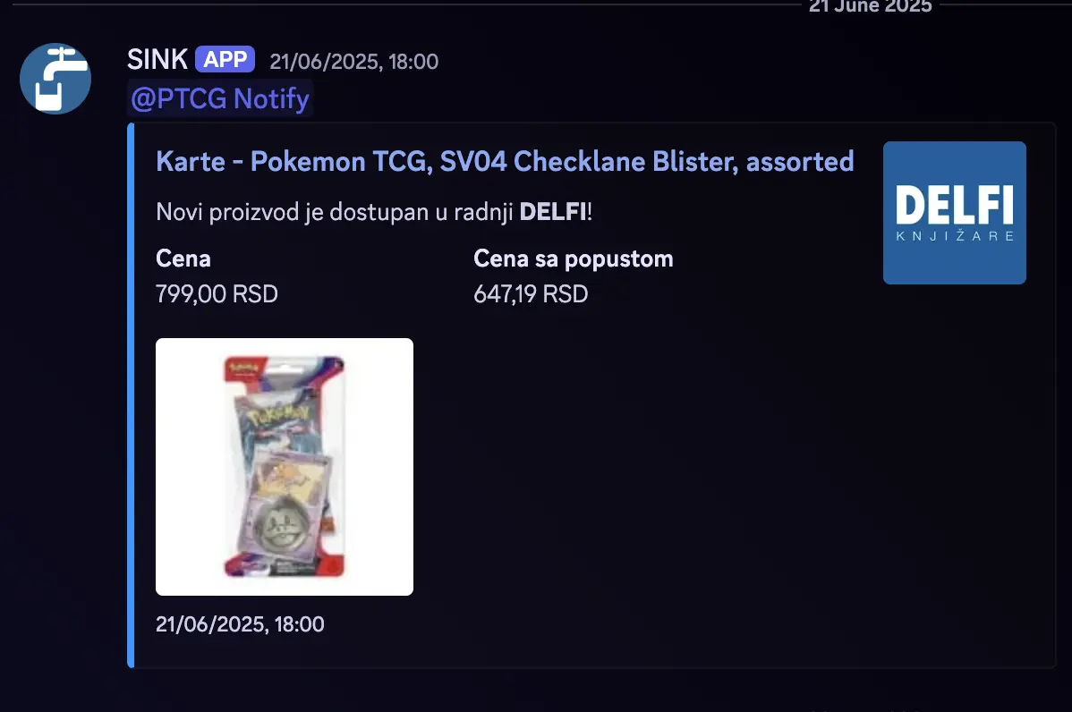 First notification