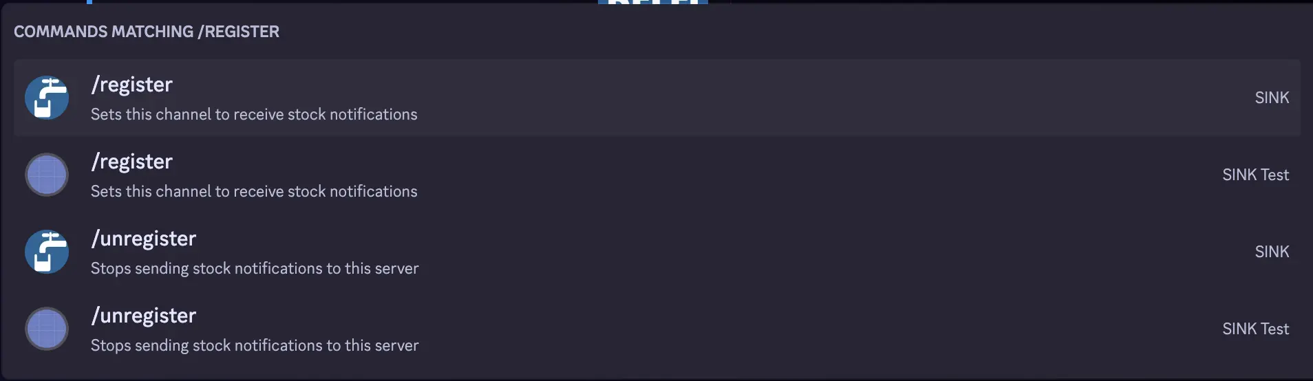 Register command